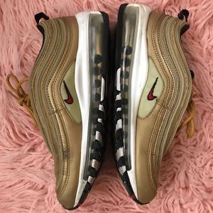 Gold Nike AirMax 97s